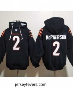 Cincinnati Bengals 2 Evan McPherson Black Pullover Hoodie