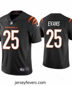 Cincinnati Bengals 25 Chris Evans 2021 Black Vapor Untouchable Limited Stitched Jersey