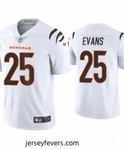 Cincinnati Bengals 25 Chris Evans 2021 White Vapor Untouchable Limited Stitched Jersey