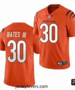 Cincinnati Bengals #30 Jessie Bates III 2021 Orange Vapor Untouchable Limited Stitched NFL Jersey
