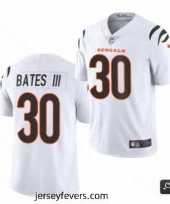 Cincinnati Bengals #30 Jessie Bates III 2021 White Vapor Untouchable Limited Stitched NFL Jersey