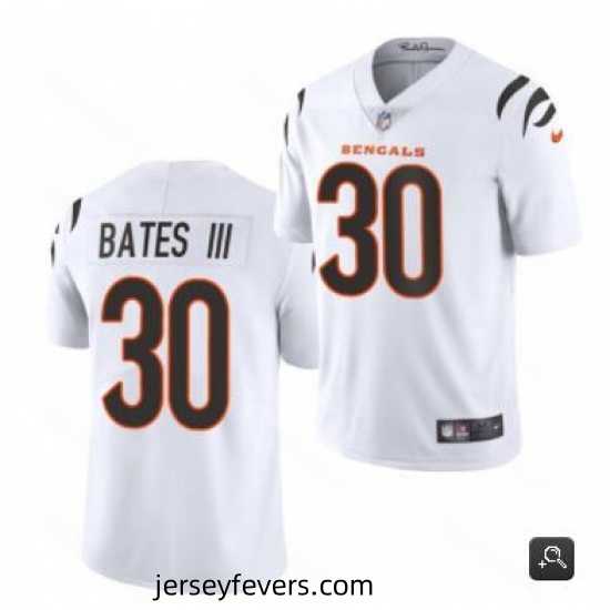 Cincinnati Bengals #30 Jessie Bates III 2021 White Vapor Untouchable Limited Stitched NFL Jersey