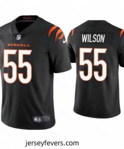 Cincinnati Bengals 55 Logan Wilson 2021 Black Vapor Untouchable Limited Stitched Jersey