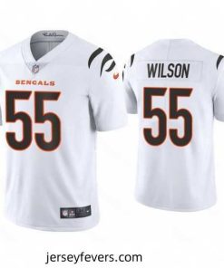 Cincinnati Bengals 55 Logan Wilson 2021 White Vapor Untouchable Limited Stitched Jersey