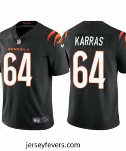 Cincinnati Bengals 64 Ted Karras Black Vapor Untouchable Limited Stitched Jersey
