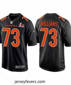 Cincinnati Bengals 73 Jonah Williams 2022 Black Super Bowl LVI Game Stitched Jersey