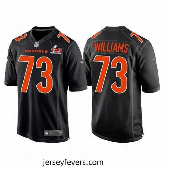 Cincinnati Bengals 73 Jonah Williams 2022 Black Super Bowl LVI Game Stitched Jersey