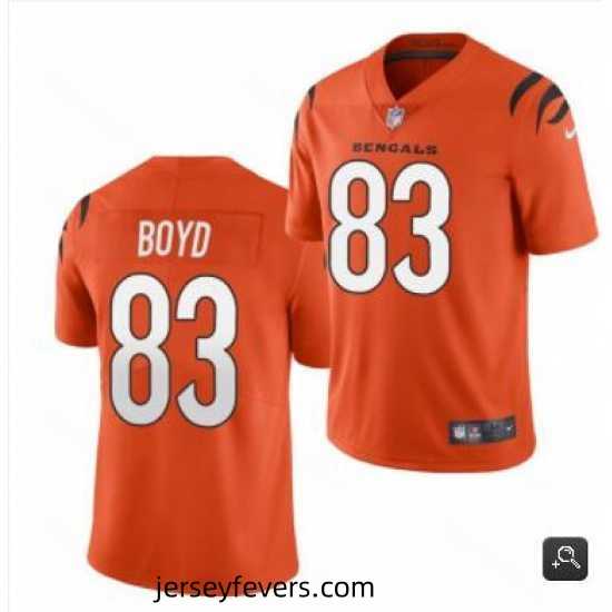 Cincinnati Bengals #83 Tyler Boyd 2021 Orange Vapor Untouchable Limited Stitched NFL Jersey