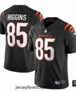 Cincinnati Bengals #85 Tee Higgins 2021 Black Vapor Untouchable Limited Stitched NFL Jersey