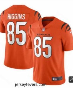 Cincinnati Bengals #85 Tee Higgins 2021 Orange Vapor Untouchable Limited Stitched NFL Jersey