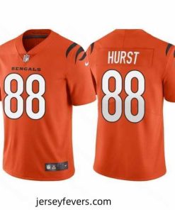 Cincinnati Bengals 88 Hayden Hurst Orange Vapor Untouchable Limited Stitched Jersey