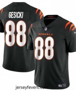 Cincinnati Bengals 88 Mike Gesicki Black Vapor Untouchable Limited Stitched Jersey