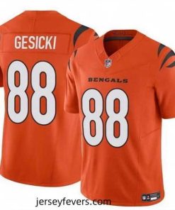 Cincinnati Bengals 88 Mike Gesicki Orange 2024 F.U.S.E  Vapor Untouchable Limited Stitched Jersey