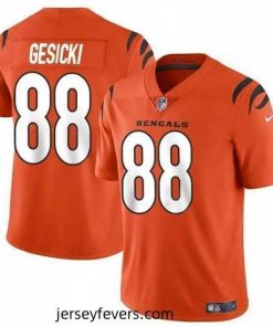 Cincinnati Bengals 88 Mike Gesicki Orange Vapor Untouchable Limited Stitched Jersey