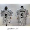 Cincinnati Bengals 9 Joe Burrow 2024 F.U.S.E Arctic Camo Salute To Service Limited Stitched Football jerseys