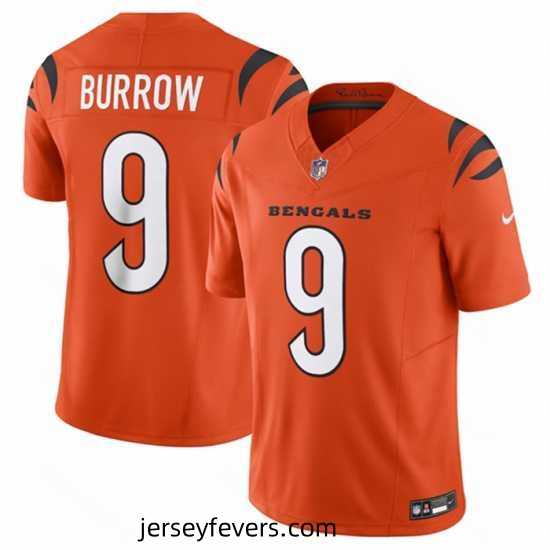 Cincinnati Bengals 9 Joe Burrow Orange 2023 F.U.S.E Vapor Untouchable Limited Stitched Jersey