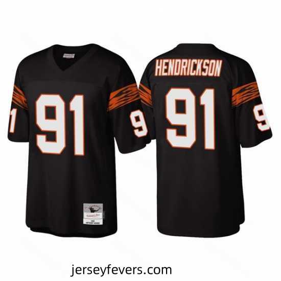 Cincinnati Bengals 91 Trey Hendrickson Black Throwback Legacy Stitched Jerse