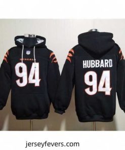 Cincinnati Bengals 94 Sam Hubbard Black Pullover Hoodie