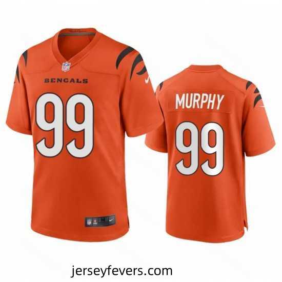 Cincinnati Bengals 99 Myles Murphy Orange Stitched Game Jersey