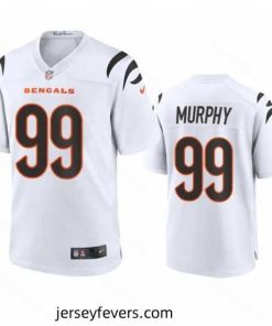 Cincinnati Bengals 99 Myles Murphy White Stitched Game Jersey
