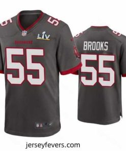 Derrick Brooks Buccaneers Pewter Super Bowl Lv Game Jersey