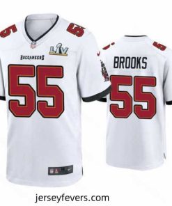 Derrick Brooks Buccaneers White Super Bowl Lv Game Jersey