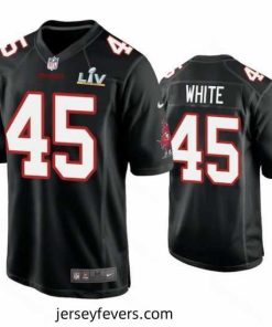 Devin White Buccaneers Black Super Bowl Lv Game Fashion Jersey
