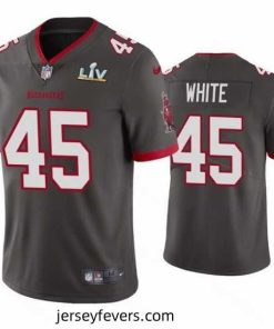Devin White Buccaneers Pewter Super Bowl Lv Vapor Limited Jersey