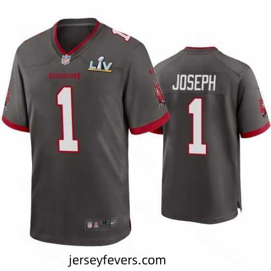 Greg Joseph Buccaneers Pewter Super Bowl Lv Game Jersey
