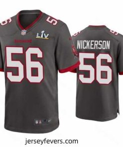 Hardy Nickerson Buccaneers Pewter Super Bowl Lv Game Jersey