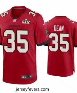 Jamel Dean Buccaneers Red Super Bowl Lv Game Jersey