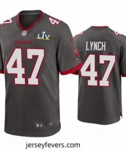 John Lynch Buccaneers Pewter Super Bowl Lv Game Jersey