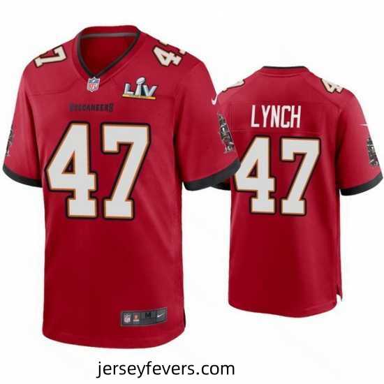 John Lynch Buccaneers Red Super Bowl Lv Game Jersey
