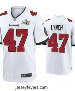 John Lynch Buccaneers White Super Bowl Lv Game Jersey