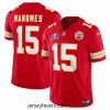 Kansas City Chiefs 15 Patrick Mahomes Red 2023 F.U.S.E  Vapor Untouchable Limited Stitched 2024 Super Bowl LVIII Jersey