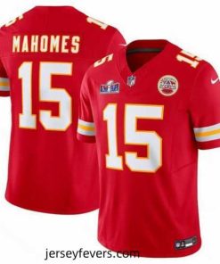 Kansas City Chiefs 15 Patrick Mahomes Red 2023 F.U.S.E  Vapor Untouchable Limited Stitched 2024 Super Bowl LVIII Jersey