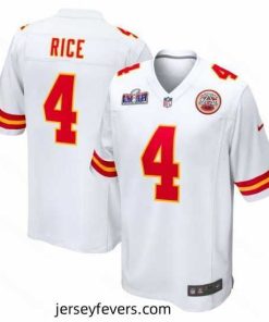 Kansas City Chiefs 4 Rashee Rice White 2023 F.U.S.E  Vapor Untouchable Limited Stitched 2024 Super Bowl LVIII Jersey
