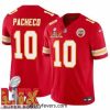 Kansas City Chiefs Isiah Pacheco #10 Red 2024 2025 Super Bowl LIX F.U.S.E Stitched Jersey