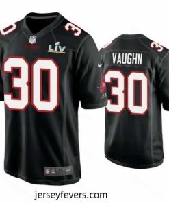 Ke'Shawn Vaughn Buccaneers Black Super Bowl Lv Game Fashion Jersey
