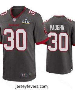 Ke'Shawn Vaughn Buccaneers Pewter Super Bowl Lv Game Jersey