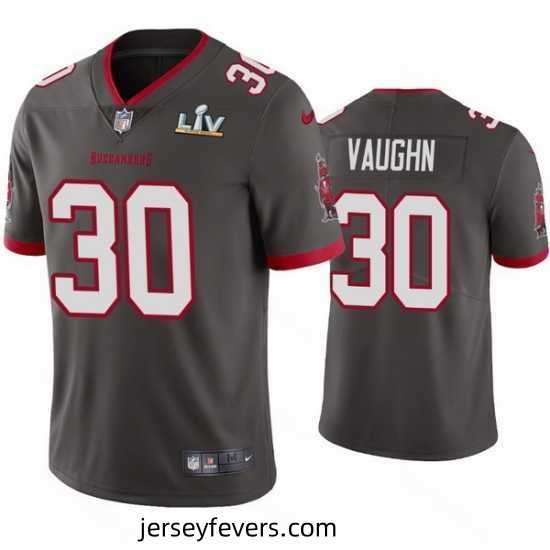 Ke'Shawn Vaughn Buccaneers Pewter Super Bowl Lv Vapor Limited Jersey