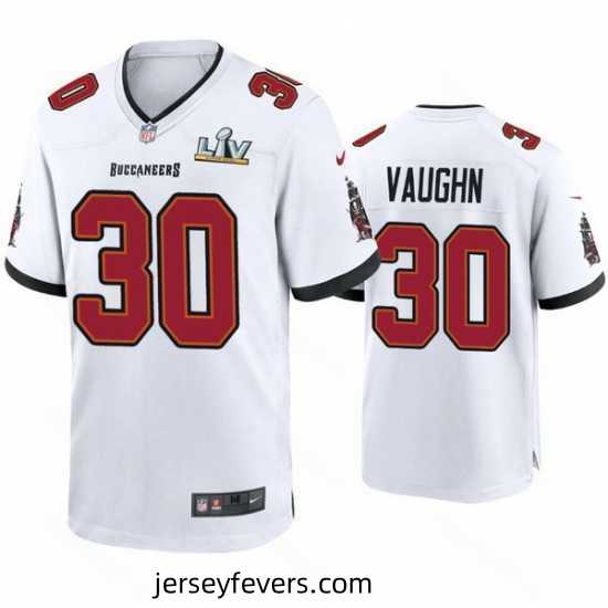 Ke'Shawn Vaughn Buccaneers White Super Bowl Lv Game Jersey