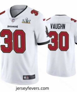 Ke'Shawn Vaughn Buccaneers White Super Bowl Lv Vapor Limited Jersey