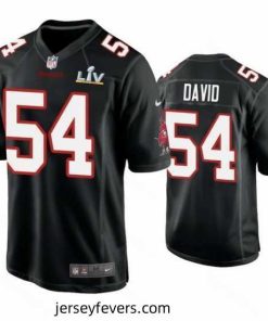 Lavonte David Buccaneers Black Super Bowl Lv Game Fashion Jersey