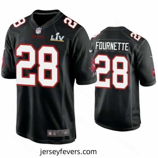 Leonard Fournette Buccaneers Black Super Bowl Lv Game Fashion Jersey