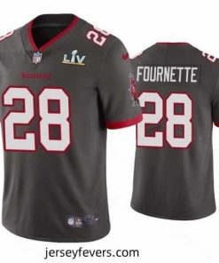 Leonard Fournette Buccaneers Pewter Super Bowl Lv Vapor Limited Jersey