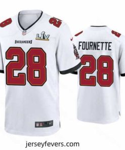 Leonard Fournette Buccaneers White Super Bowl Lv Game Jersey
