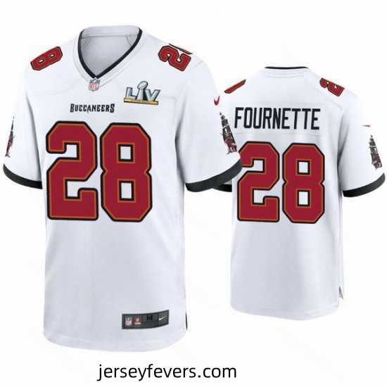 Leonard Fournette Buccaneers White Super Bowl Lv Game Jersey