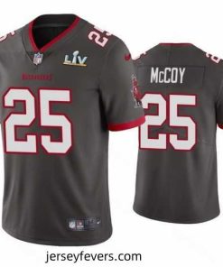 Lesean Mccoy Buccaneers Pewter Super Bowl Lv Vapor Limited Jersey