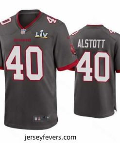 Mike Alstott Buccaneers Pewter Super Bowl Lv Game Jersey